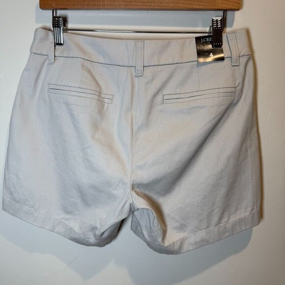 J. Crew Women's 5" Chino Shorts Light Gray 100% Cotton Size 4 - Picture 8 of 14